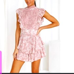 Hello molly size L Lilac Romper